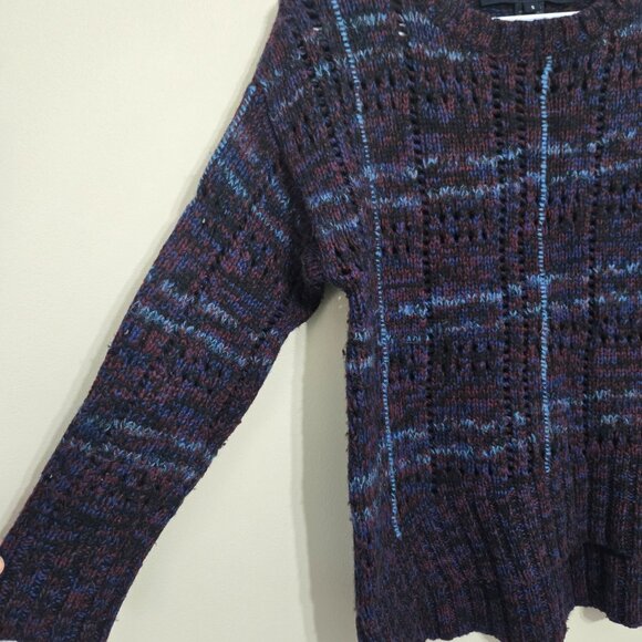 French Connection Womens Chunky Knit Wool Sweater Burgundy Size S - Picture 4 of 10